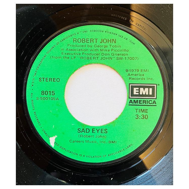 ROBERT JOHN - SAD EYES | 7" SINGLE VINILO USADO