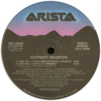 WHITNEY HOUSTON - HOW WILL I KNOW | 12'' MAXI SINGLE USADO