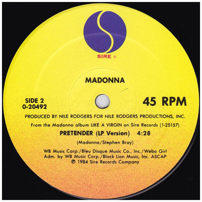 MADONNA - PAPA DON'T PREACH | 12'' MAXI SINGLE USADO