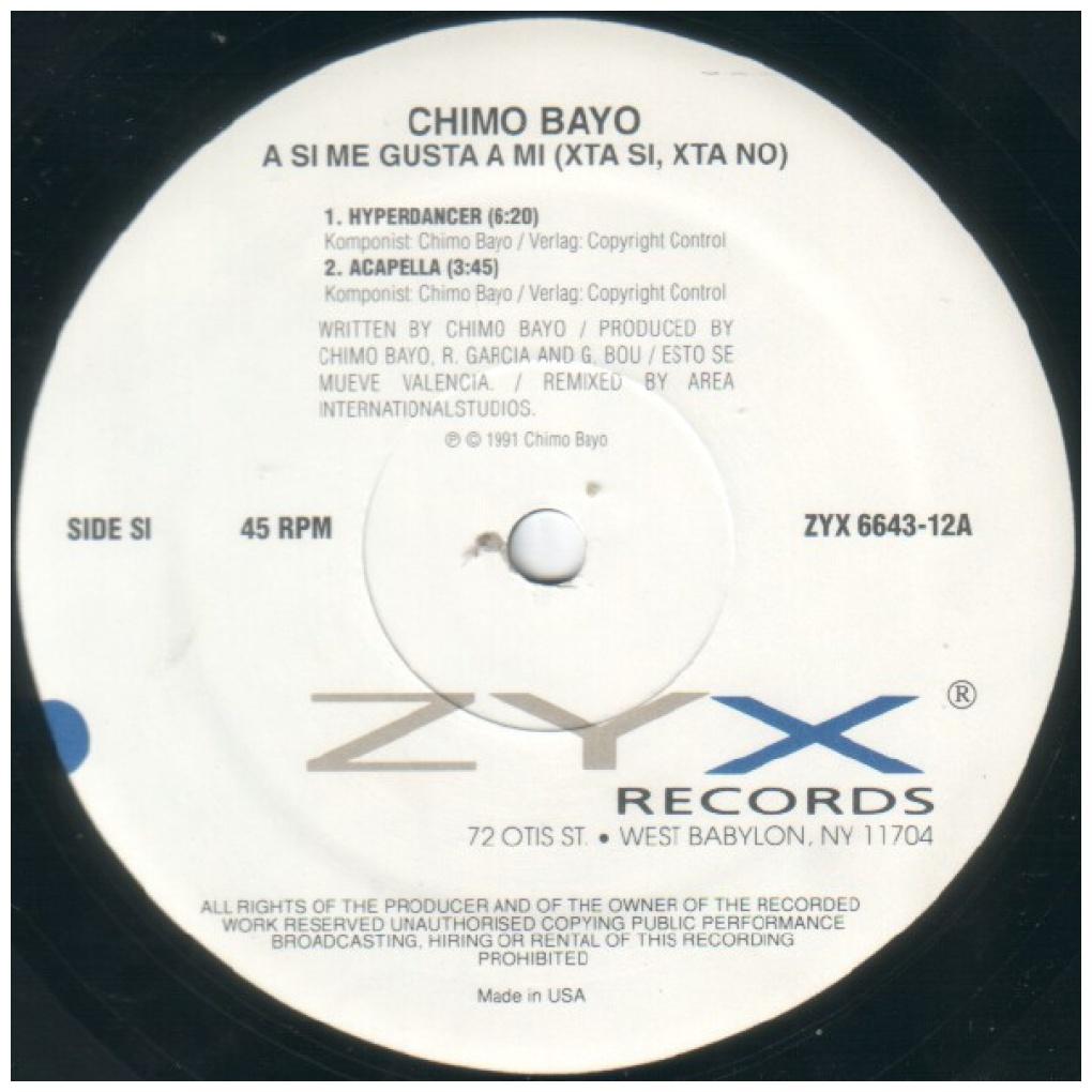 CHIMO BAYO - A SI ME GUSTA A MI (X-TA SI, X-TA NO) | 12'' MAXI SINGLE USADO