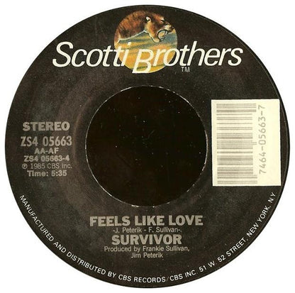 SURVIVOR - BURNING HEART | 7" SINGLE USADO