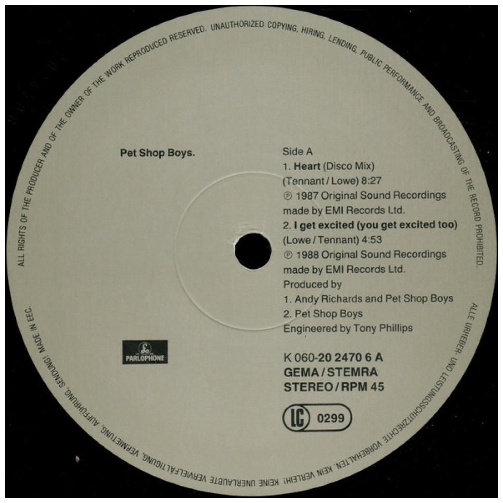 PET SHOP BOYS - HEART | 12'' MAXI SINGLE USADO