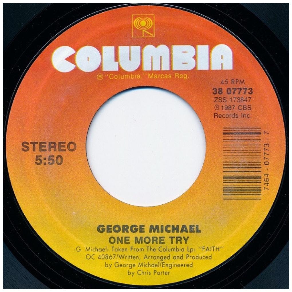 GEORGE MICHAEL - ONE MORE TRY | 7" SINGLE USADO