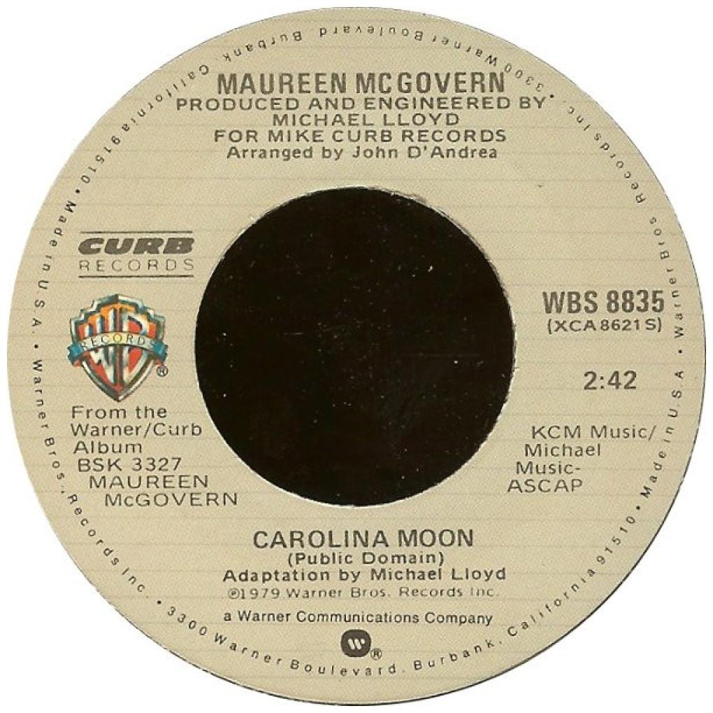 MAUREEN McGOVERN - DIFFERENT WORLDS | 7" SINGLE USADO