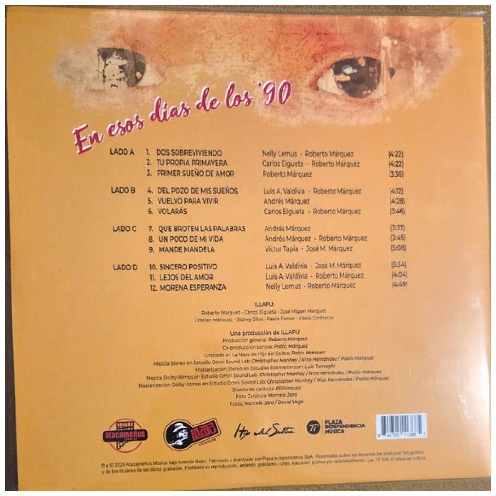 ILLAPU - EN ESOS DIAS DE LOS 90 (2LP) | VINILO