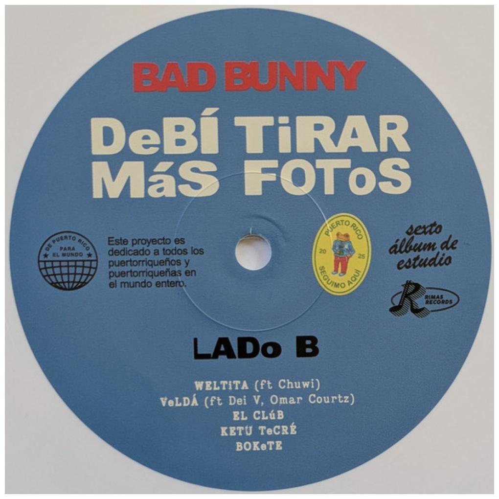 BAD BUNNY - DEBI TIRAR MAS FOTOS (2LP) (WHITE VINYL) | VINILO