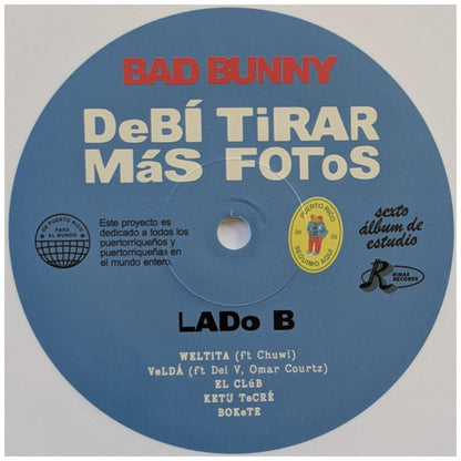 BAD BUNNY - DEBI TIRAR MAS FOTOS (2LP) (WHITE VINYL) | VINILO
