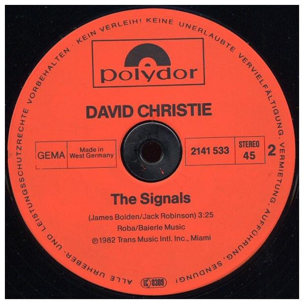 DAVID CHRISTIE - SADDLE UP | 12" MAXI SINGLE USADO