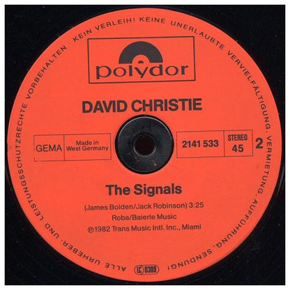 DAVID CHRISTIE - SADDLE UP | 12" MAXI SINGLE USADO