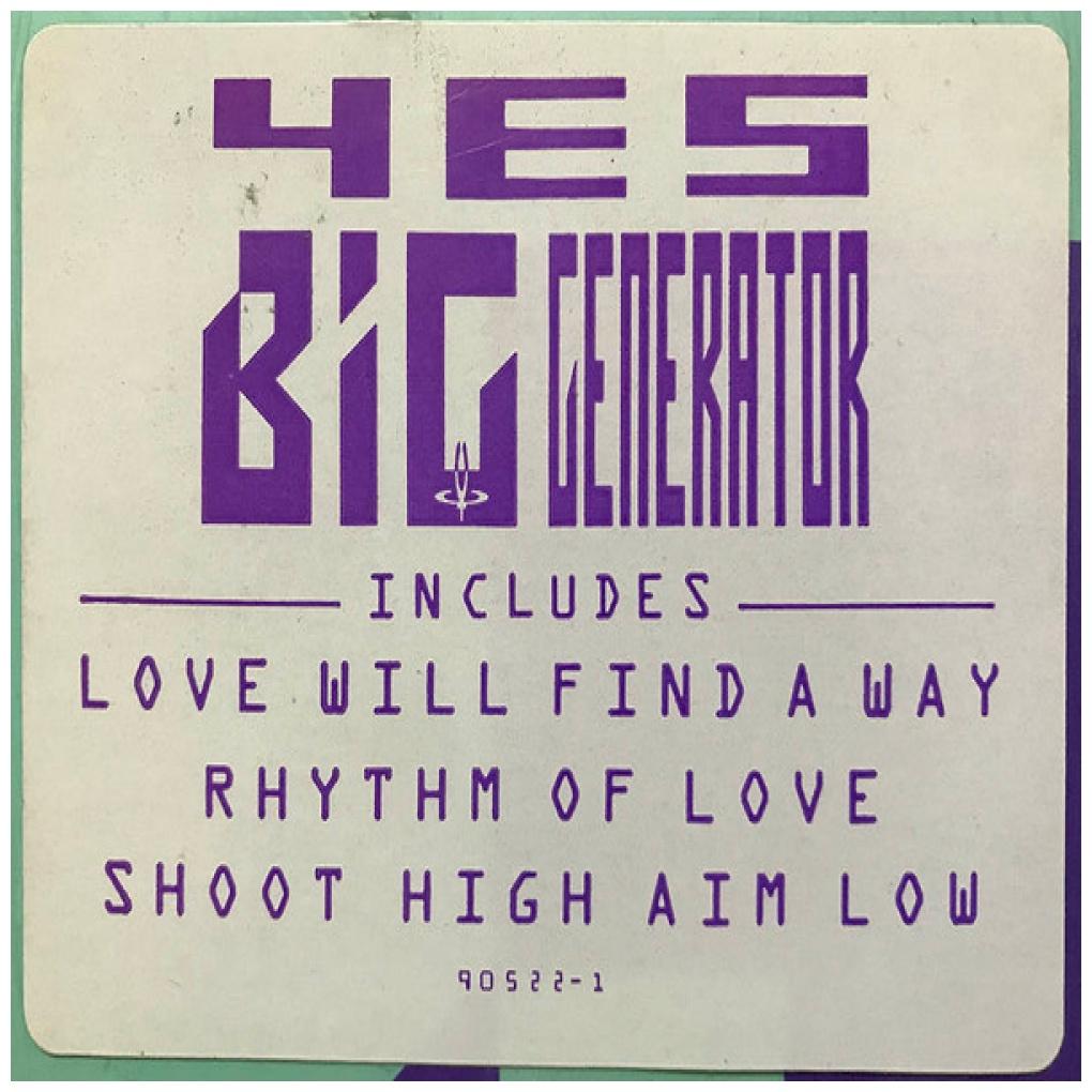 YES - BIG GENERATOR | VINILO USADO