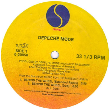 DEPECHE MODE - BEHIND THE WHEEL | 12'' MAXI SINGLE USADO