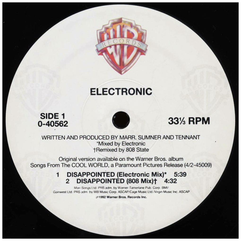ELECTRONIC - DISAPPOINTED | 12'' MAXI SINGLE USADO
