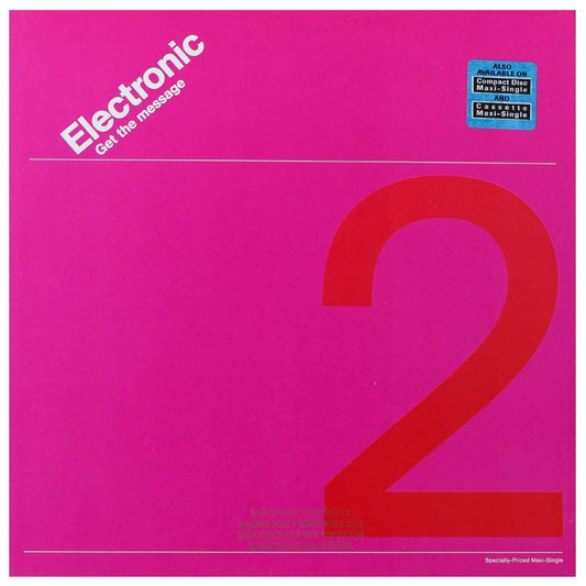 ELECTRONIC - GET THE MESSAGE | 12" MAXI SINGLE USADO