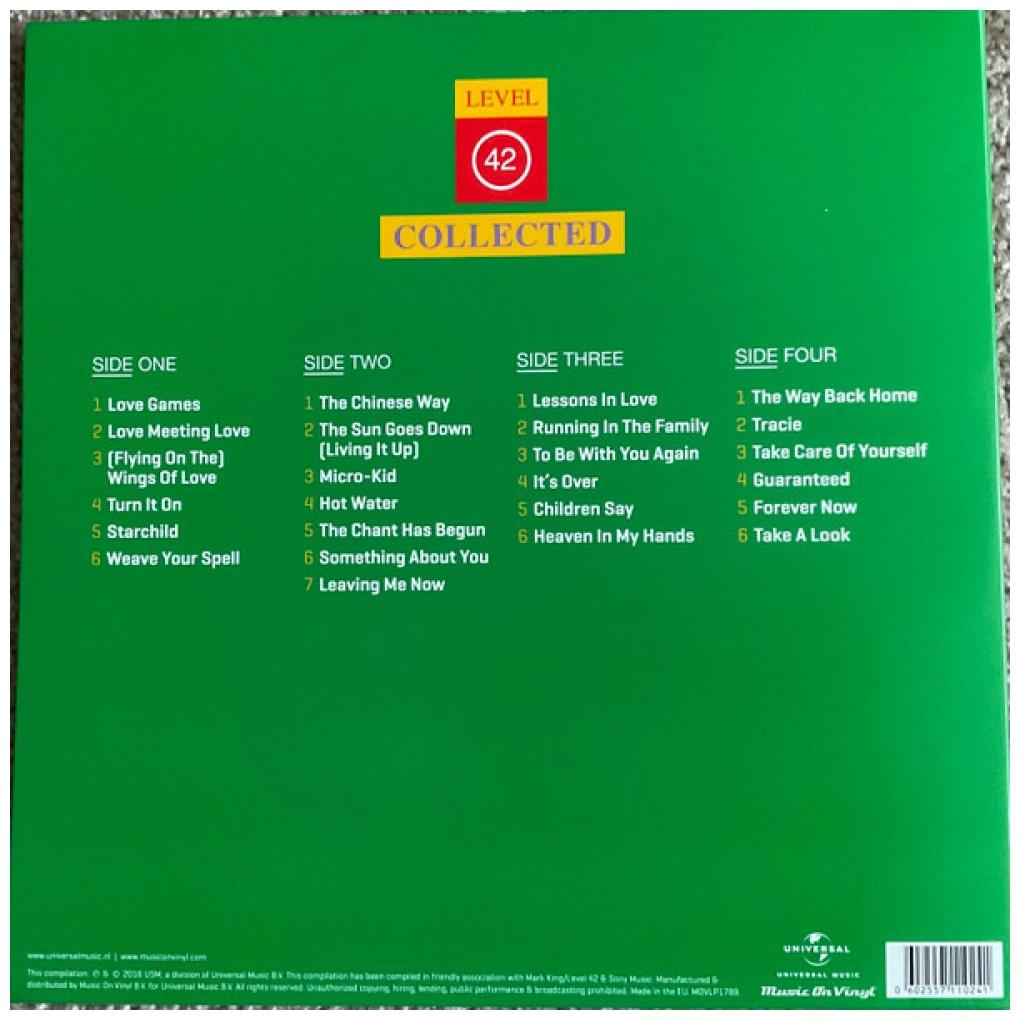 LEVEL 42 - COLLECTED (2LP) | VINILO