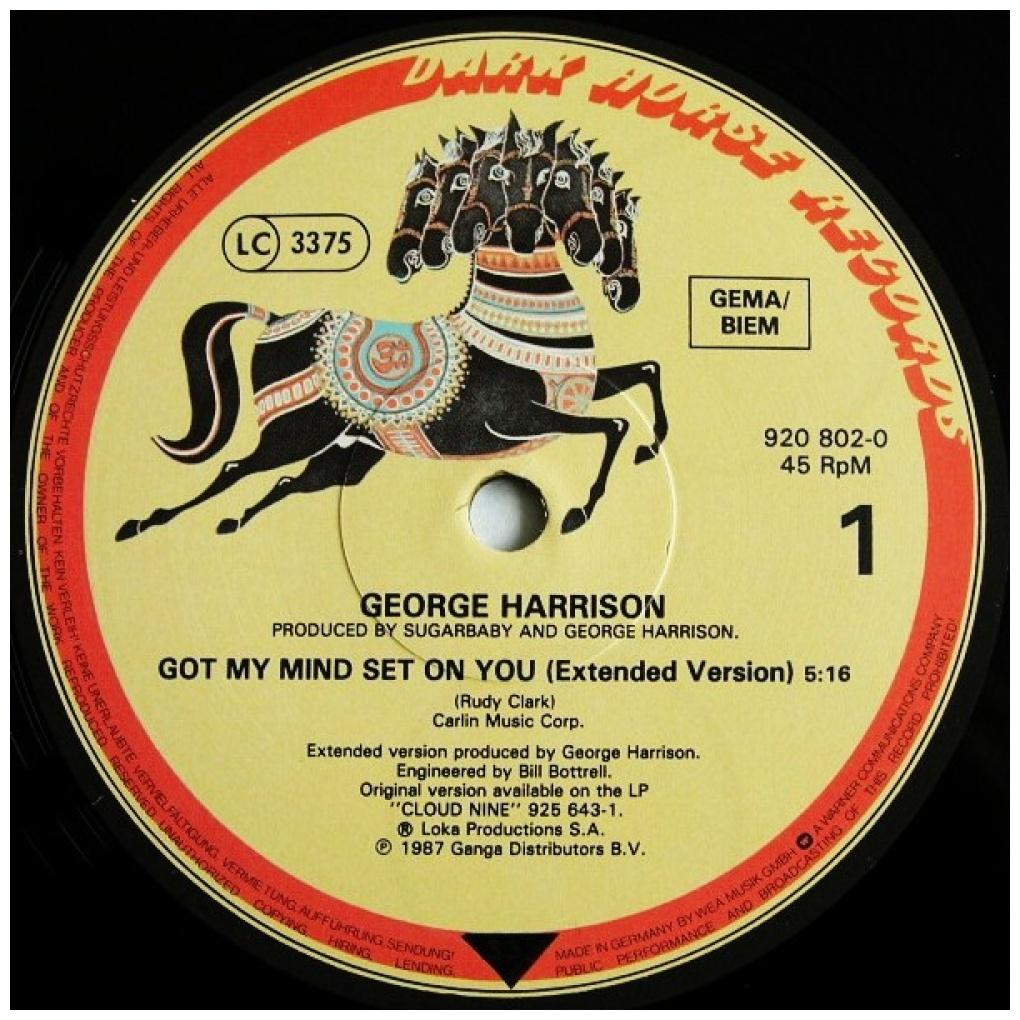 GEORGE HARRISON - GOT MY MIND SET ON YOU | 12" MAXI SINGLE VINILO USADO