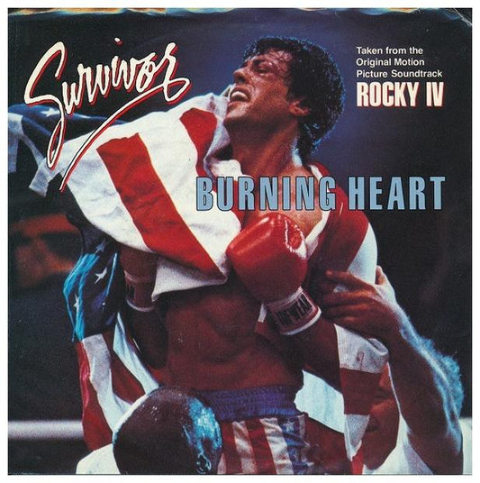 SURVIVOR - BURNING HEART | 7" SINGLE USADO