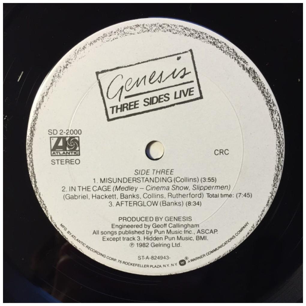 GENESIS - THREE SIDES LIVE (2LP) | VINILO USADO