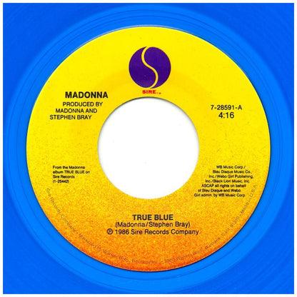 MADONNA - TRUE BLUE (BLUE VINYL) | 7" SINGLE USADO