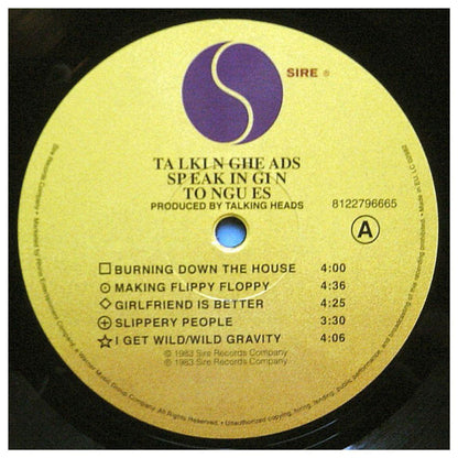 TALKING HEADS - SPEAKING IN TONGUES | VINILO