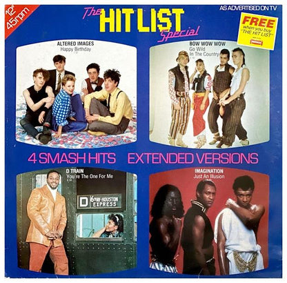 THE HIT LIST - 4 SMASH HITS (EXTENDED VERSIONS) | 12" MAXI SINGLE USADO