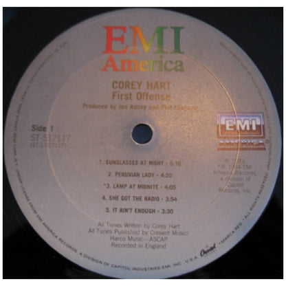 COREY HART - FIRST OFFENCE | VINILO