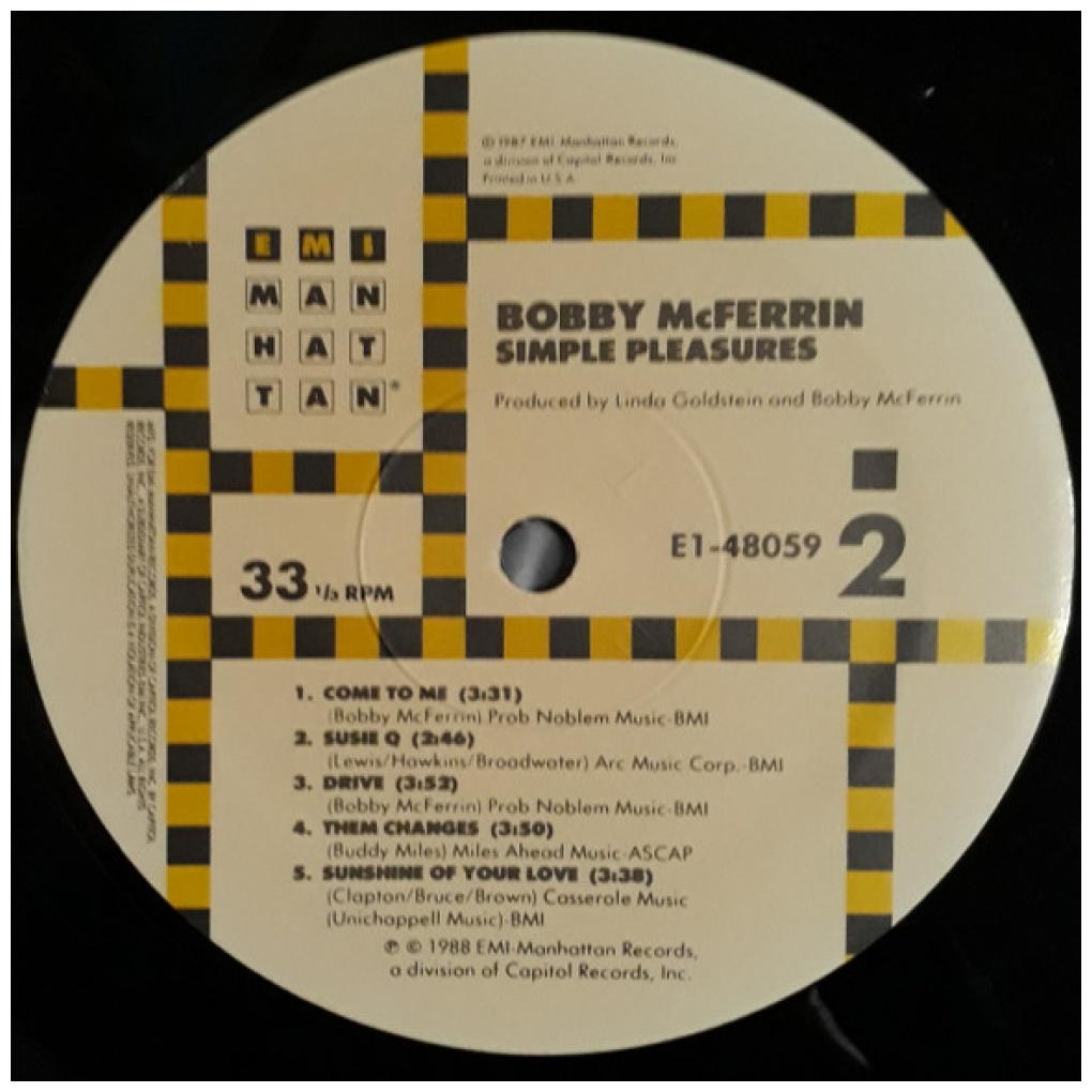BOBBY McFERRIN - SIMPLE PLEASURES | VINILO USADO
