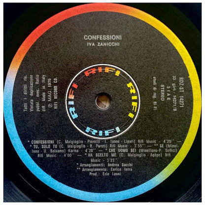 IVA ZANICHI - CONFESSIONI | VINILO USADO