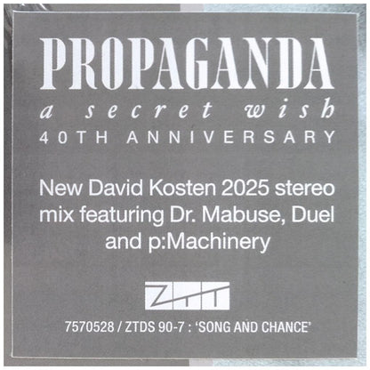 PROPAGANDA - A SECRET WISH | VINILO