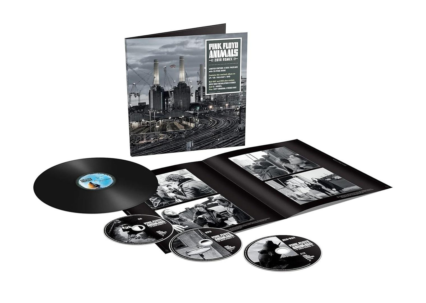 PINK FLOYD - ANIMALS (DELUXE REMIX) (1LP+1CD+1DVD+1BLU-RAY) (HARDBACK BOOK) | BOXSET