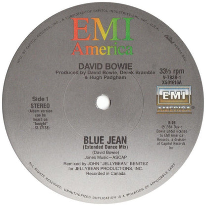 DAVID BOWIE - BLUE JEAN (VDE-NUEVO/SELLADO) | 12'' MAXI SINGLE