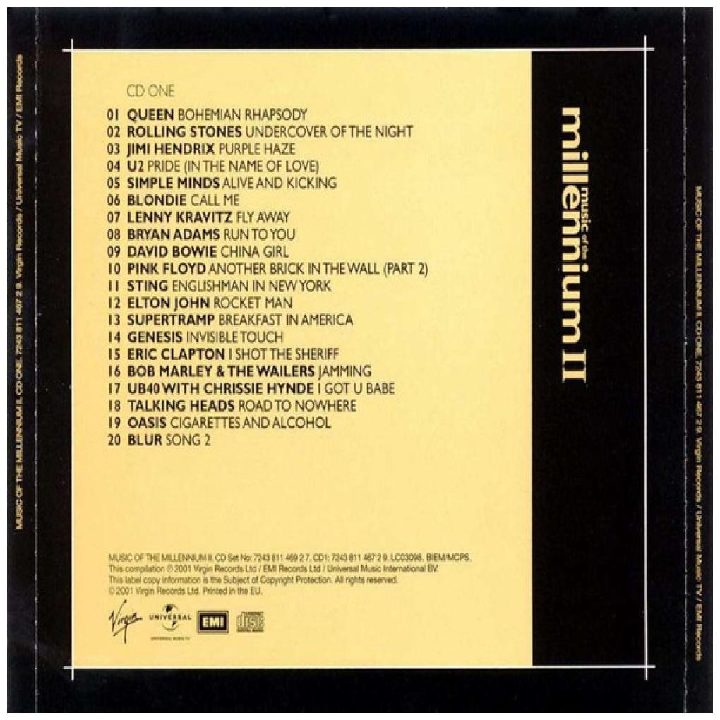 MUSIC OF THE MILLENIUM - VARIOUS ARTIST (2CD BOXSET) | CD