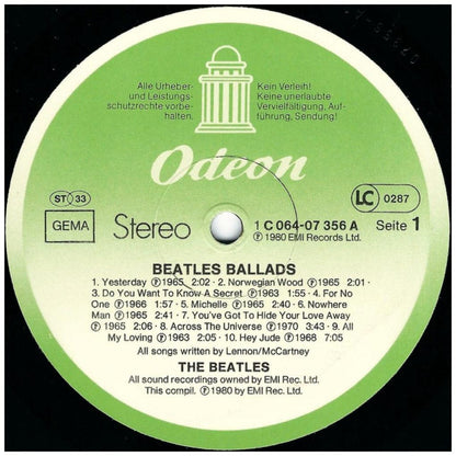 THE BEATLES - BALLADS: 20 ORIGINAL TRACKS | VINILO USADO