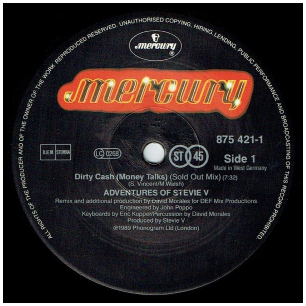 STEVIE V - DIRTY CASH | 12'' MAXI SINGLE USADO