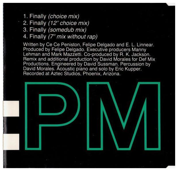 CE CE PENISTON - FINALLY | CD SINGLE USADO