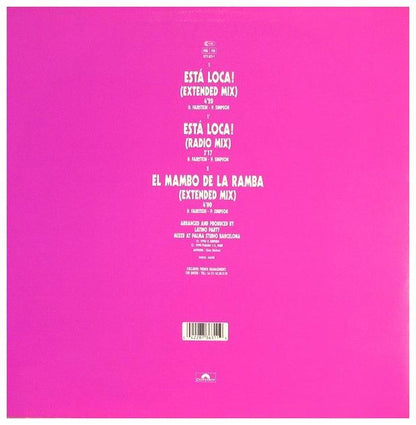 LATINO PARTY  - ESTA LOCA | 12 MAXI SINGLE USADO