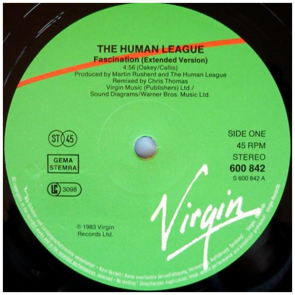 HUMAN LEAGUE - FASCINATION | 12" MAXI SINGLE VINILO USADO