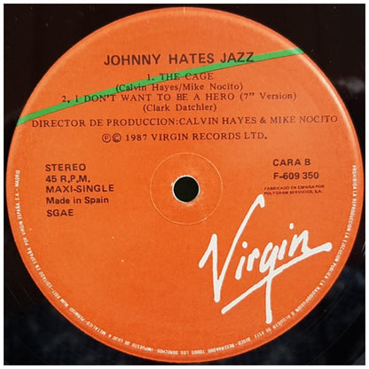 JOHNNY HATES JAZZ - I DON'T WANT TO BE A HERO | 12'' MAXI SINGLE USADO