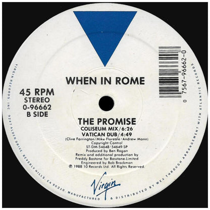 WHEN IN ROME - THE PROMISE | 12'' MAXI SINGLE USADO