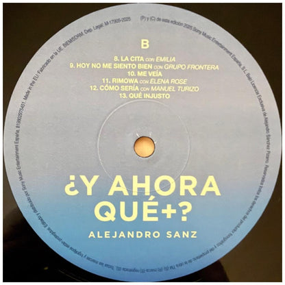 ALEJANDRO SANZ - Y AHORA QUE MAS | VINILO