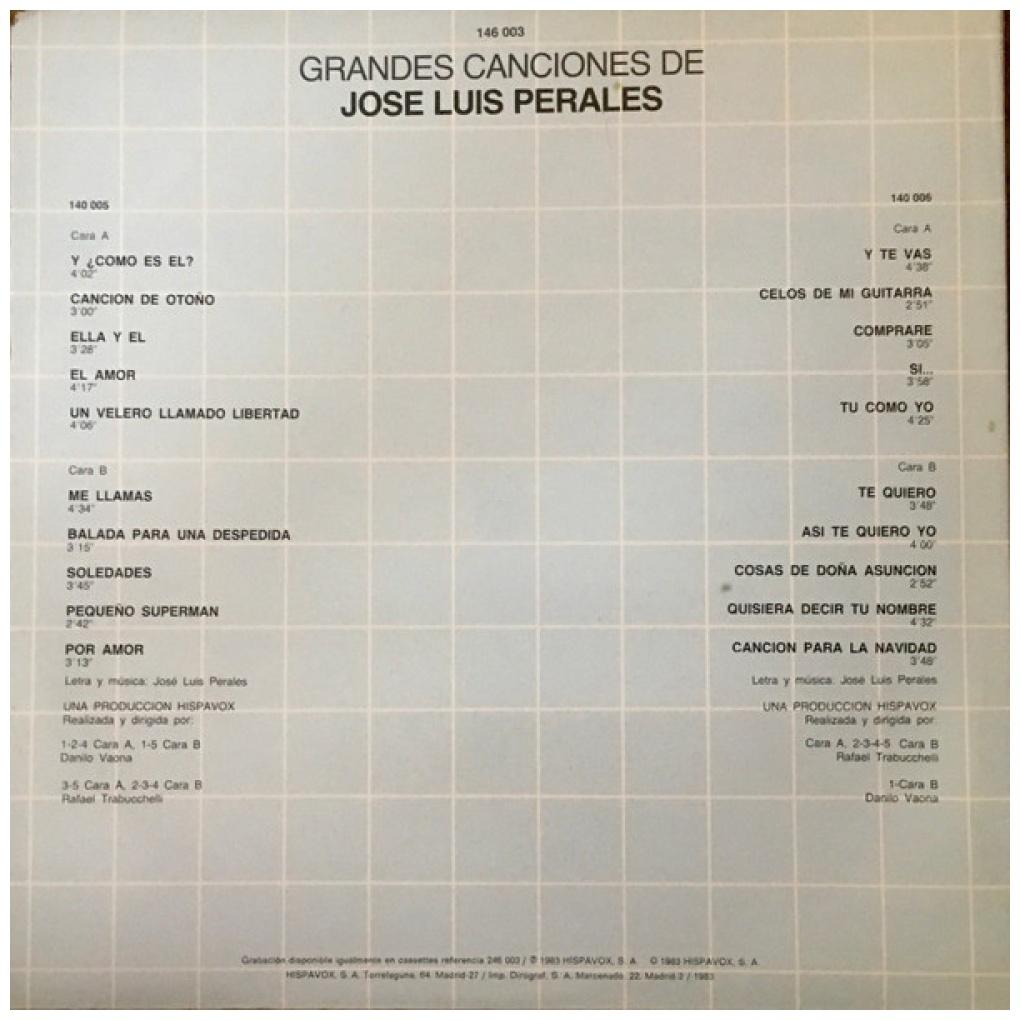 JOSE LUIS PERALES - GRANDES CANCIONES (2LP) | VINILO USADO