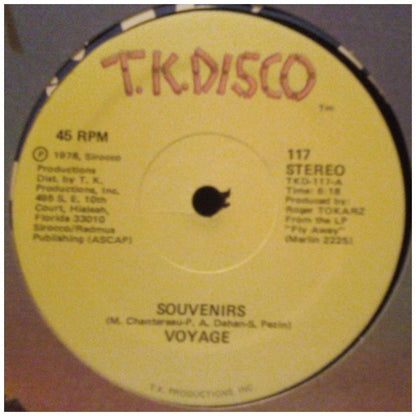 VOYAGE - SOUVENIRS/TAHITI, TAHITI | 12'' MAXI SINGLE USADO