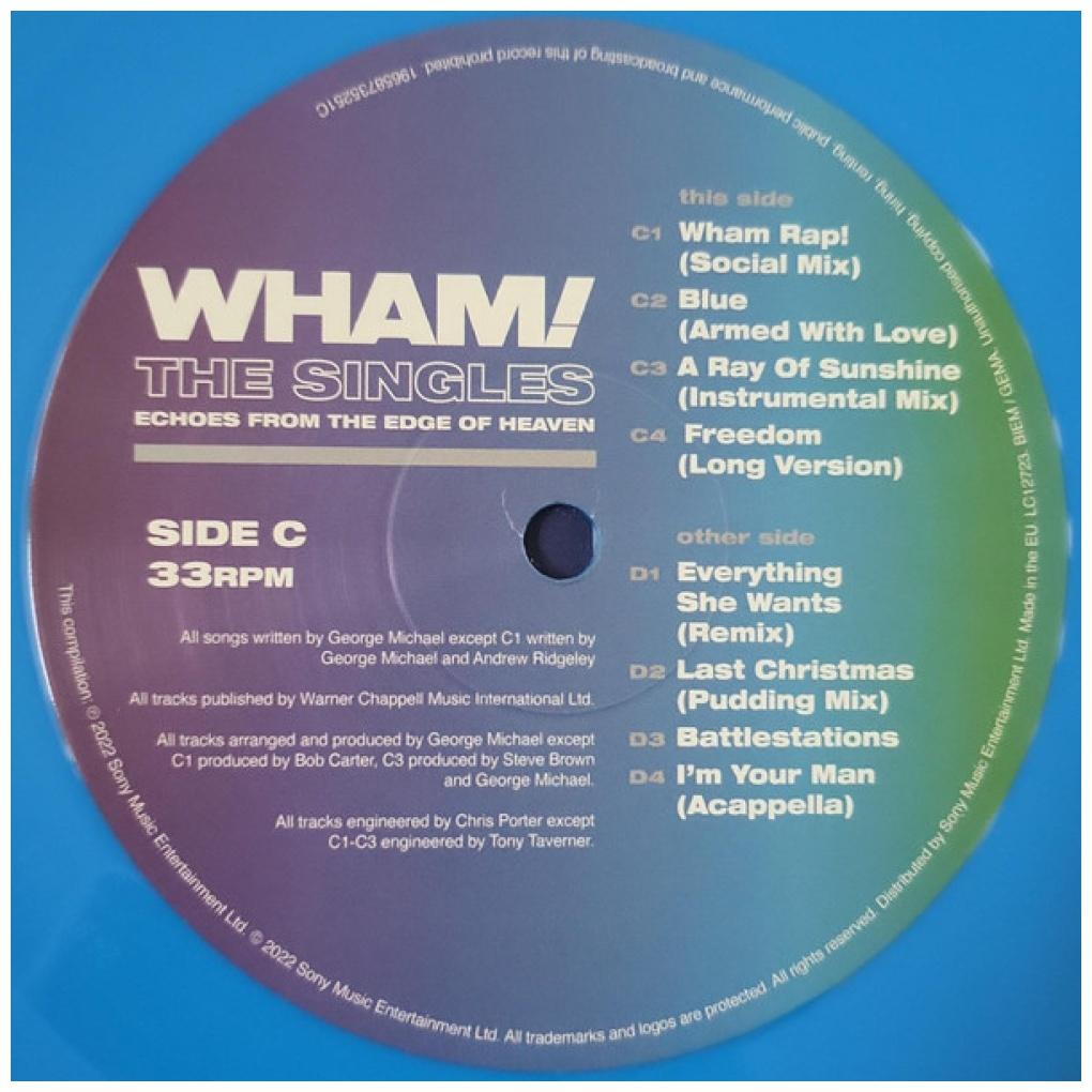 WHAM - THE ECHOES FROM THE EDGE OF HEAVEN: THE SINGLES (BLUE VINYL) | VINILO
