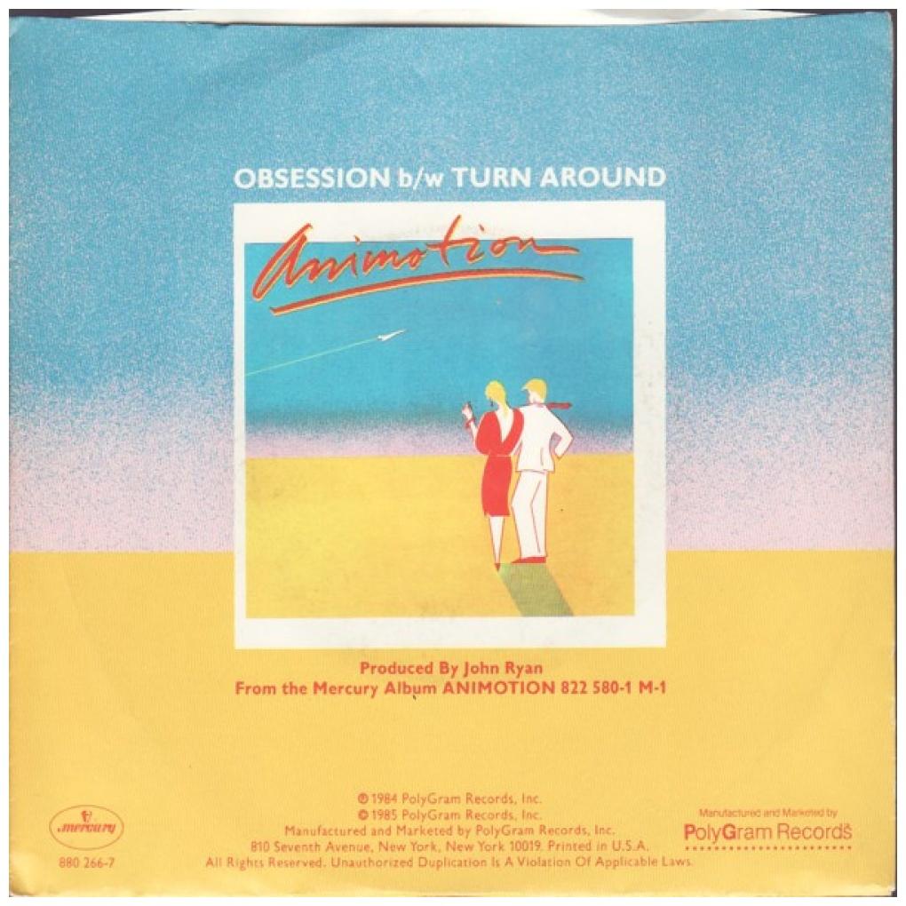 ANIMOTION - OBSESSION | 7" SINGLE USADO