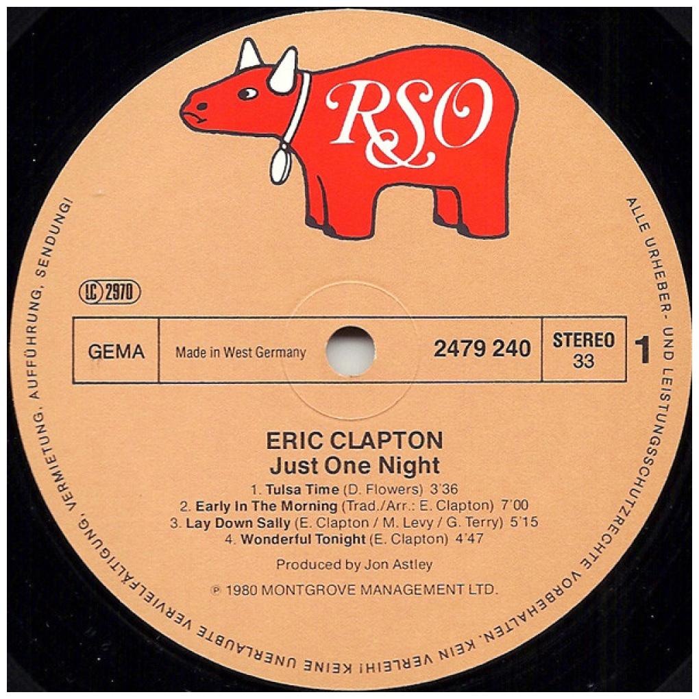 ERIC CLAPTON - JUST ONE NIGHT (2LP) | VINILO USADO