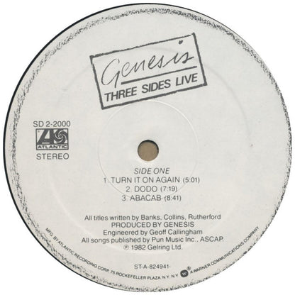 GENESIS - THREE SIDES LIVE (2LP) | VINILO USADO