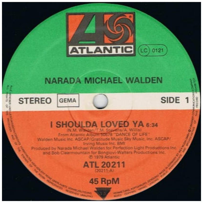 NARADA MICHAEL WALDEN - I SHOULDA LOVE YA | 12'' MAXI SINGLE USADO