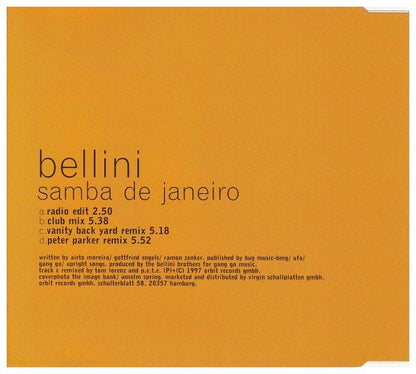 BELLINI - SAMBA DE JANEIRO | CD SINGLE USADO