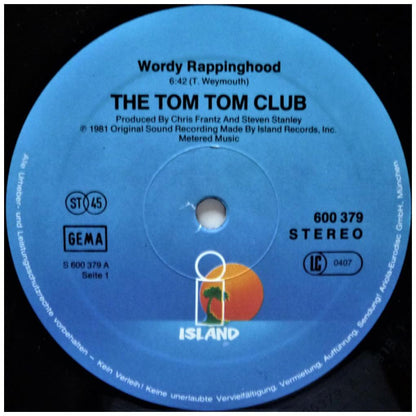 TOM TOM CLUB - WORDY RAPPINGHOOD | 12" MAXI SINGLE VINILO USADO