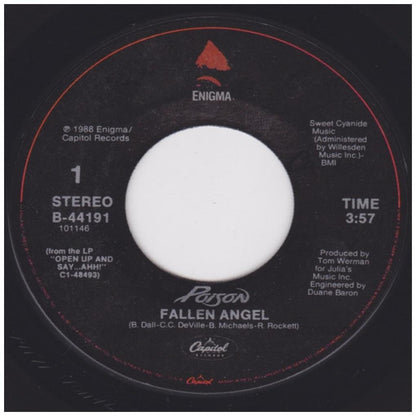 POISON - FALLEN ANGEL | 7" SINGLE USADO