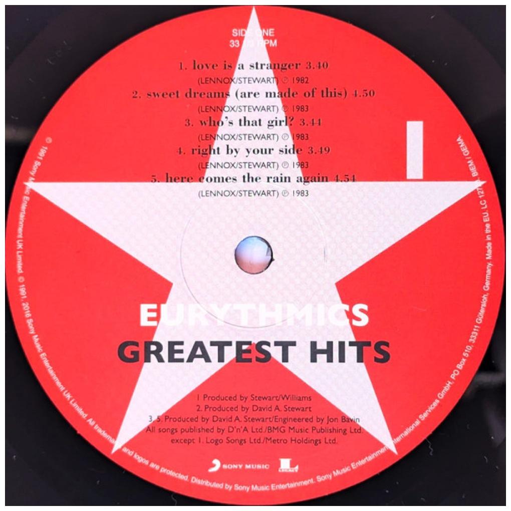 EURYTHMICS - GREATEST HITS (2LP) | VINILO